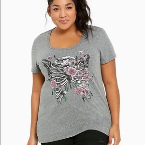 Torrid rib cage shirt